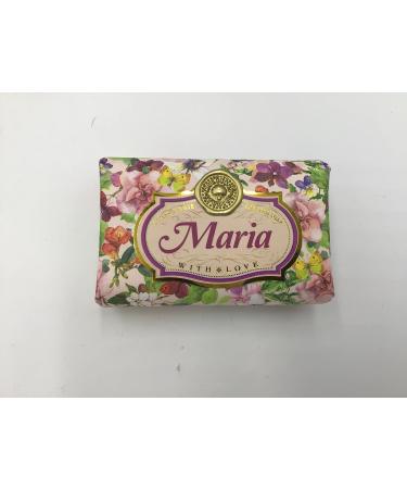 Maria - Gift Soap Bar For Her Birthday Rose Scent Mum Grandmother Cleanser Lather Present Girl