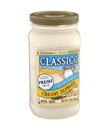 Classico Light Creamy Alfredo Pasta Sauce - 15 oz Jar - Buy Online on GoSupps.com