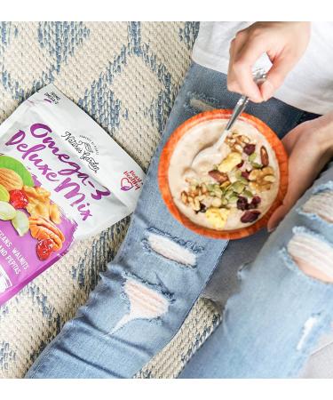 Nature's Garden Omega-3 Deluxe Mix - Heart Healthy Trail Mix - Gluten Free, Antioxidant Rich, Cholesterol Free - 26 oz (Pack of 3) - Buy Online on GoSupps.com