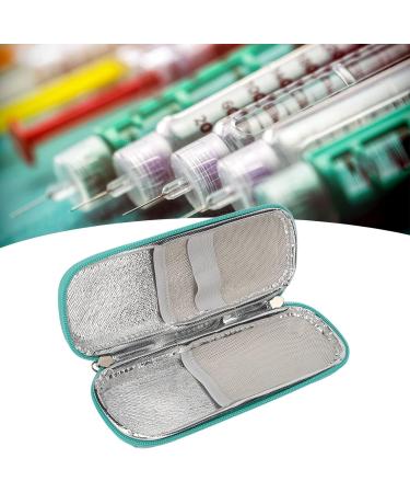 Insulin Travel Case - Diabetic Cooler Bag for Insulin Pen - Marble Green - Buy Online on GoSupps.com