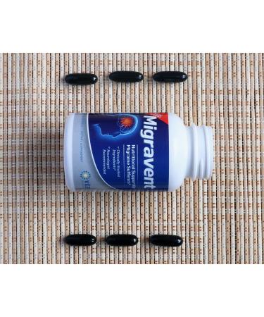 Migraine Relief Supplement: Migravent for Optimal Cranial Comfort and Health Riboflavin, Magnesium, Coenzyme Q10 and Butterbur Blend - Buy Online on GoSupps.com