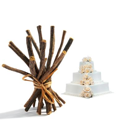 Aroma Depot White Cake 8 oz. Flavored Licorice Root Chew Sticks - 100% Pure Natural - Oral Health & Fresh Breath - Individual Sticks 6.5-7 inches - Glycyrrhiza Glabra from Turkey