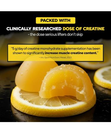 Creatine Monohydrate Gummies for Men & Women - USA Made Monohydrate Creatine for Men 5000mg Per Serving - Supports Energy Levels Training Endurance & Muscle Performance - 90 Gummies 90 Count (Pack of 1) - Buy Online on GoSupps.com