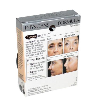 Buy CoverToxTen50 Translucent Medium 2737 - 0.3 oz (9g) Wrinkle Formula Face Powder | International Shipping Available - Buy Online on GoSupps.com