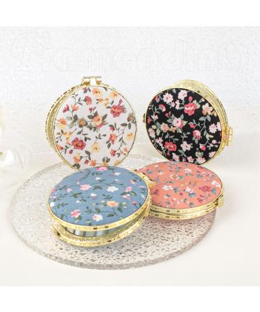 Framendino Retro Floral Pocket Mirror 4 Pack - Vintage Flowers Makeup Compact Mirrors for Women and Girls - Buy Online on GoSupps.com