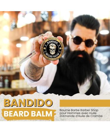 BANDIDO Beard Balm 40 ml Nourishing Men's Beard Care with Natural Oils Strong Hold and Hydration Beard Balm for Beard G - Buy Online on GoSupps.com