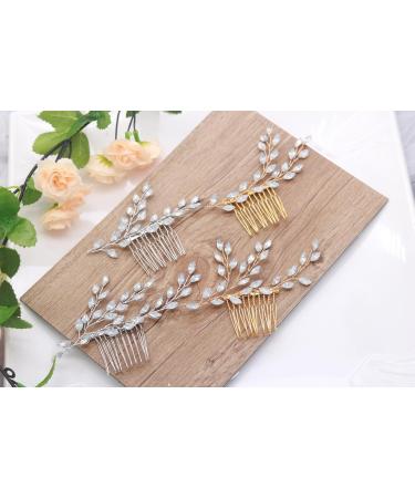 Handmade Wedding Hair Comb Set - Kercisbeauty Blue Crystal Bridal Accessories - Buy Online on GoSupps.com