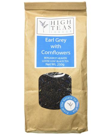 High Teas London Earl Grey Reserve with Cornflower Loose Leaf Tea 250 g