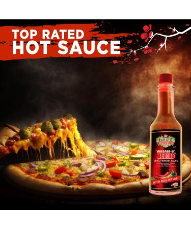 Wasabi-O Red Chili Hot & Spicy Sauce - Gluten-Free & Vegan Japanese Sauce with Pure Wasabi for Steak & Sushi | 55g Bottle - Buy Online on GoSupps.com