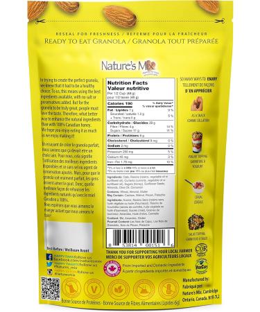 Nature's Mix Honey Almond Granola 575g Made with Local Honey Local Oats and Olive Oil. Light Yellow 575 - Buy Online on GoSupps.com