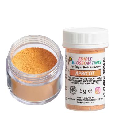 Sugarflair Apricot Food Colouring Powder Dust Use on Cake Surfaces Decorations or Colour Sugarpaste Fondant Icing Chocolate Buttercream Royal Icing Macarons and More! - 5g