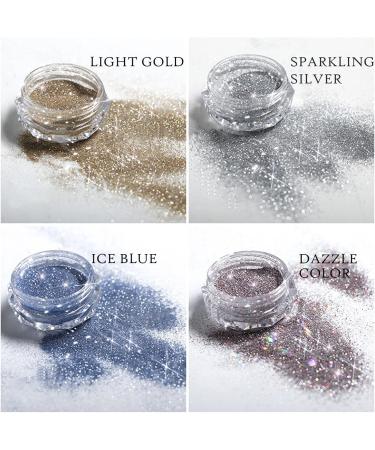 8 Colors Holographic Diamond Nail Powder - Ultra Shine Chrome Glitter for Stunning Nail Art & Design - Buy Online on GoSupps.com