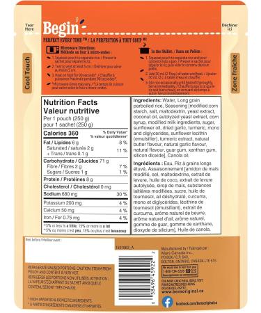 BEN'S ORIGINAL BISTRO EXPRESS Butter & Garlic Long Grain Rice and Side Dish 250g Pouch Butter & Garlic 1 - Buy Online on GoSupps.com