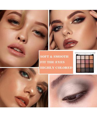 16 Colors Eyeshadow Palette Matte Nude Eye Makeup Palette Ultra-Blendable Long Lasting High Pigmented Waterproof Nudes Neutral Smooth Eye Shadow Palette for Women Natural Charming Looking #01 16 Colors 1# - Buy Online on GoSupps.com