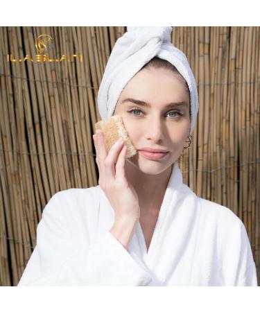 Goat Milk Soap - Natural Exfoliating Loofah Bar | Handmade Nourishing & Hydrating Soap for Face & Body | Organic Bath Sponge for Men & Women - Buy Online on GoSupps.com