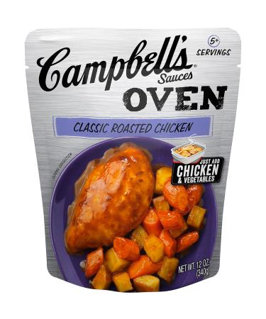 Campbell's Oven Sauces, Classic Roasted Chicken, 12 Oz, Pack of 6 - Buy Online on GoSupps.com