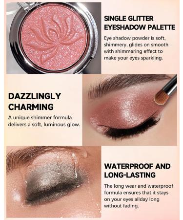  Lestpola Orange-Brown Glitter Eyeshadow Unique Diamond Shimmer Eyeshadow Palette Creamy Texture Long Lasting High Shine Waterproof Multi-purpose for Face and Eye - Buy Online on GoSupps.com