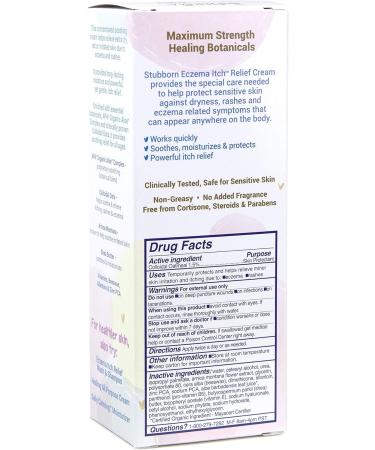 TriDerma Stubborn Eczema Itch Relief Cream - Soothing for Sensitive Skin 4oz - Buy Online on GoSupps.com