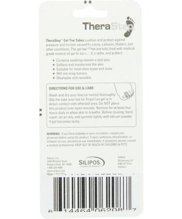 Therasteps Gel Toe Tubes - 2 Count | Relieve Pain and Discomfort - Buy Online on GoSupps.com