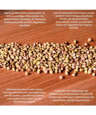 Premium Organic Buckwheat - Natural Power 5000g | Sustainably Grown Superfood for Healthy Living - Buy Online on GoSupps.com