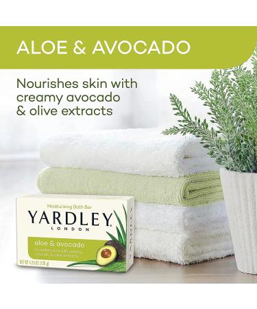 Buy Yardley London Aloe and Avocado Bath Bar (4 Pack) - Moisturizing & Refreshing Soap - 4.25oz Each Ship Internationally - Buy Online on GoSupps.com