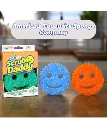 Buy Scrub Daddy Colors Clutch - Smiley Sponge Kitchen 2 Pack | Odor-Resistant Dishwasher-Safe Cleaning Sponges for Pots & Dishes - Buy Online on GoSupps.com