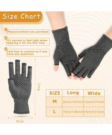 Zhanmai Arthritis Compression Gloves - 6 Pairs for Men and Women, Large Size - Carpal Tunnel, Pain Relief, Anti-Slip Design - Buy Online on GoSupps.com