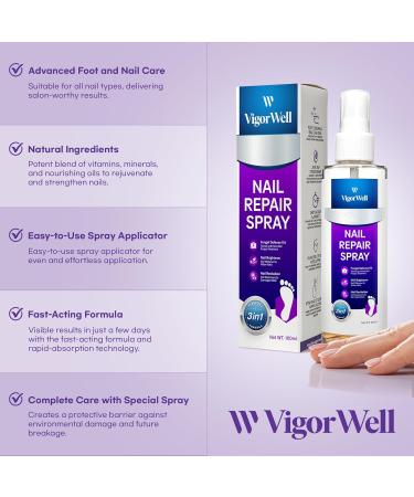 Toenail Fungus Treatment Spray - Extra Strength 3-in-1 Nail Fungus Cure for Stronger Healthier Toenails (100mL) - Fast International Shipping - Buy Online on GoSupps.com