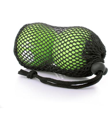 Natural Rubber Massage Balls Set - 2 x 6.3 cm Green for Fascia & Self-Massage - Ideal for Relaxation and Recovery - Buy Online on GoSupps.com