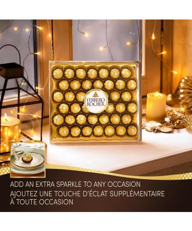 FARRERO ROCHER Fine Hazelnut Milk Chocolate Gift Box 48 Count Ideal Hostess Gift 600g - Buy Online on GoSupps.com