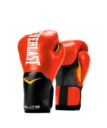 Everlast Elite Pro Style Training Gloves, Red 12 oz