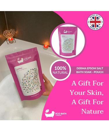 Eco Bath London Derma Bittersalz 500g - Sandalwood & Bergamot Magnesium Bath Salt for Post-Workout Relaxation - Buy Online on GoSupps.com