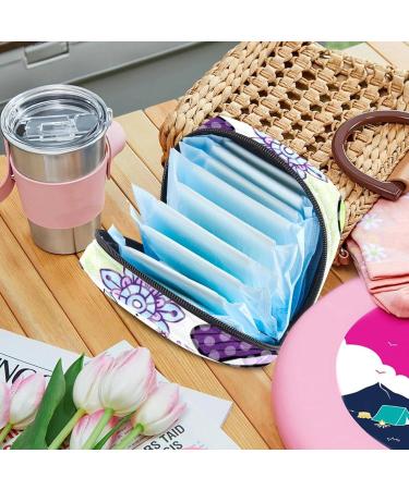 Menstrual Bag with Zipper for Women & Girls - Stylish Dragonfly Painting - Shop Internationally - Buy Online on GoSupps.com