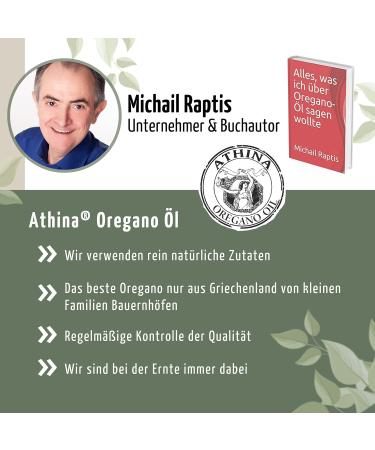 Athina Oregano Oil Bio DE- KO-006 | 3 x 10 ml Essential Oil | 80% Carvacrol | Pure & Natural | Highest Quality Guaranteed - Buy Online on GoSupps.com