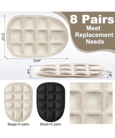 8 Pairs Heel Cushions for Pain Relief - Gel Heel Pads Inserts for Plantar Fasciitis - Comfort for Men & Women - Buy Online on GoSupps.com