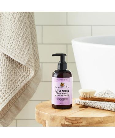 Sunny Isle Lavender Massage Oil 236ml - Relaxing Aromatherapy & International Shipping - Buy Online on GoSupps.com