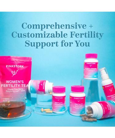 Pink Stork Vitex Supplement for Women | 1000 mg Organic Chaste Tree Berry for Hormone Balance & Fertility | 60 Capsules for Ovulation & Conception - Buy Online on GoSupps.com