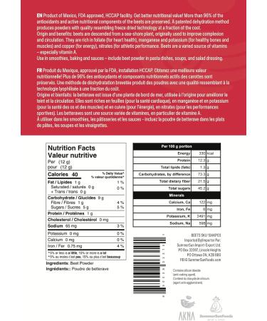 AKNA Organic Beet Powder 2 Pack 1 Pound Resealable Bags - Buy Online on GoSupps.com