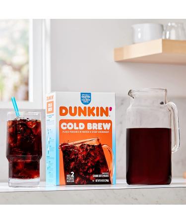 Dunkin' Cold Brew Ground Coffee Packs 8.46 oz - Pack of 6 - Buy Online on GoSupps.com