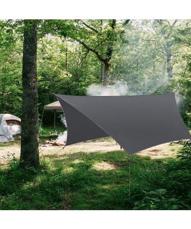 TAHOE TRAILS Hammock Rain Fly - Waterproof Camping Tarp (3000MM) with Aluminum Stakes and Guy Lines - Ultralight & Durable - Buy Online on GoSupps.com