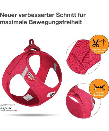 Buy Curli Clasp Air-Mesh Red XL Vest Harness - Perfect for Dogs | International Shipping - Buy Online on GoSupps.com