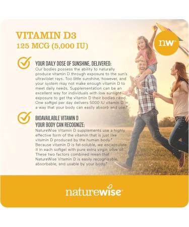 NatureWise High-Potency 1000mg Omega 3 with 600mg EPA 400mg DHA & Vitamin E & Vitamin D3 5000iu (125 mcg) Healthy Muscle Function and Immune Support - Buy Online on GoSupps.com