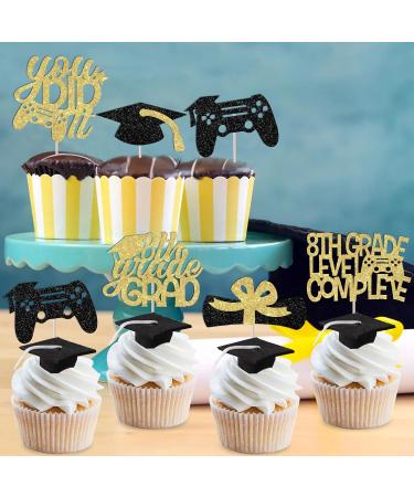 Wonmelody 8th Grade Grad Party Decorations 8th Grade Level Complete Cupcake Topper 8th Grade Grad Cake Topper Decor Class of 2024 Grade Grad Decor You Did It Decor Eighth Grade Grad Decors Supplies - Buy Online on GoSupps.com