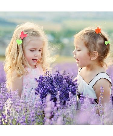 50-Piece Colorful Self Hinge Barrette Hair Clips for Girls - Assorted Designs (Heart, Bowknot, Flower, Butterfly) - Cute Cartoon Hair Accessories - Buy Online on GoSupps.com