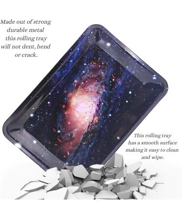 Blue Galaxy Rolling Tray - Small Size (Pack of 1) - Buy Online on GoSupps.com