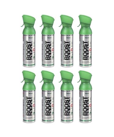 Boost Oxygen Canned 5-Liter Natural Oxygen Canister Bottle for High Altitudes, Athletes, and More, Flavorless (8 Pack) Natural 8 Count (Pack of 1)