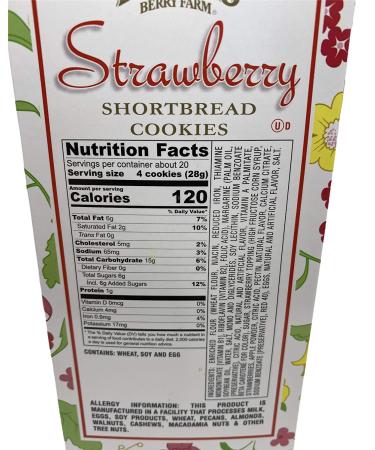 Knott's Berry Farm Shortbread Cookies - Strawberry Flavor | 20-Ounce Box - Buy Online on GoSupps.com