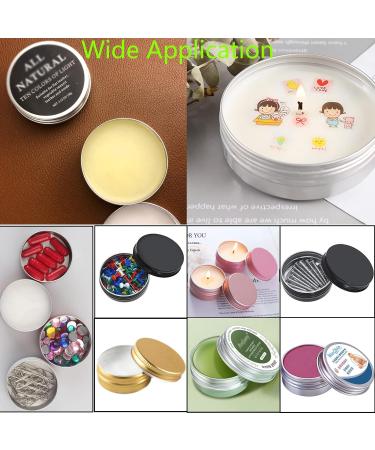 Lusdoly 10 Piece 10ml White Empty Aluminum Screw Box - Round Cream Cans with Spatula | 35x17mm Cosmetic Storage Solutions - Buy Online on GoSupps.com