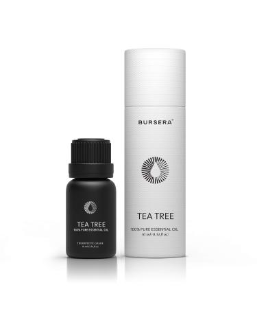 Bursera Tea Tree Essential Oil Tree Planted with Every Order 100% Pure Australian Tea Tree Oil 10ml Undiluted High Grade Natural Tea Tree Oils for Diffuser Shower Skin and Aromatherapy Tea Tree 0.34 Fl Oz (Pack of 1)