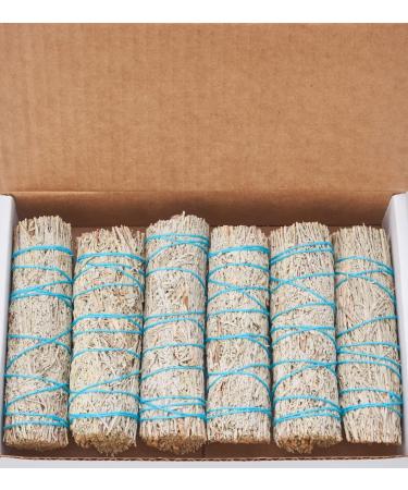 Blue Sage 6 Pack (4-Inch) - Smudge Kit Replenishment/Refill Smudging Kit Refill | Sustainably Grown Sage Bundles | Sage Smudge Sticks